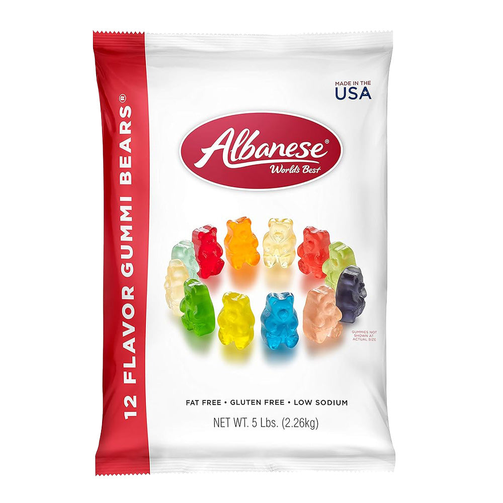 Albanese Worlds Best - 12 Flavor Gummi Bears - 1/2260g