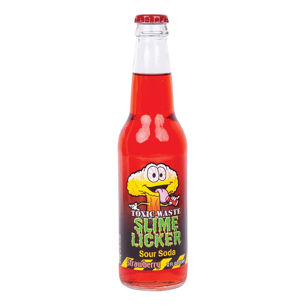 Toxic Waste - Sour Soda Slime Licker Strawberry - 24/355ml