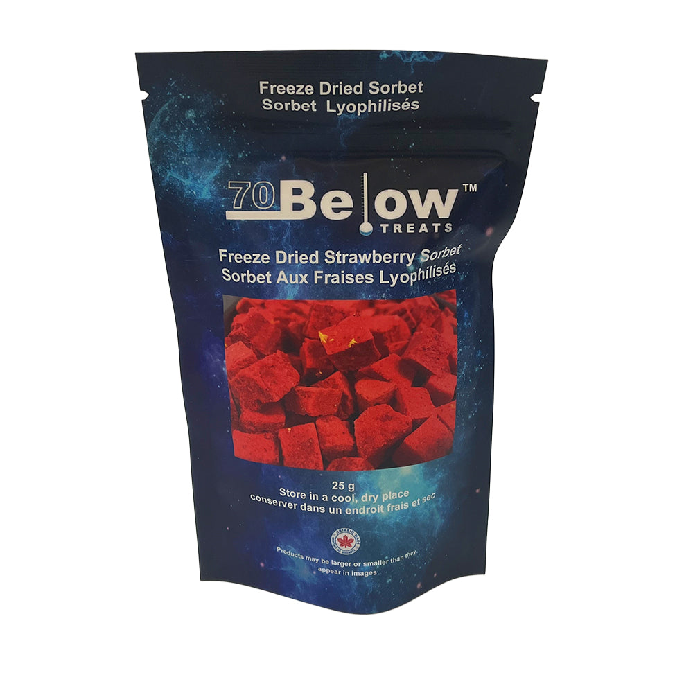 70 Below - Freeze Dried Strawberry Sorbet - 12/25g