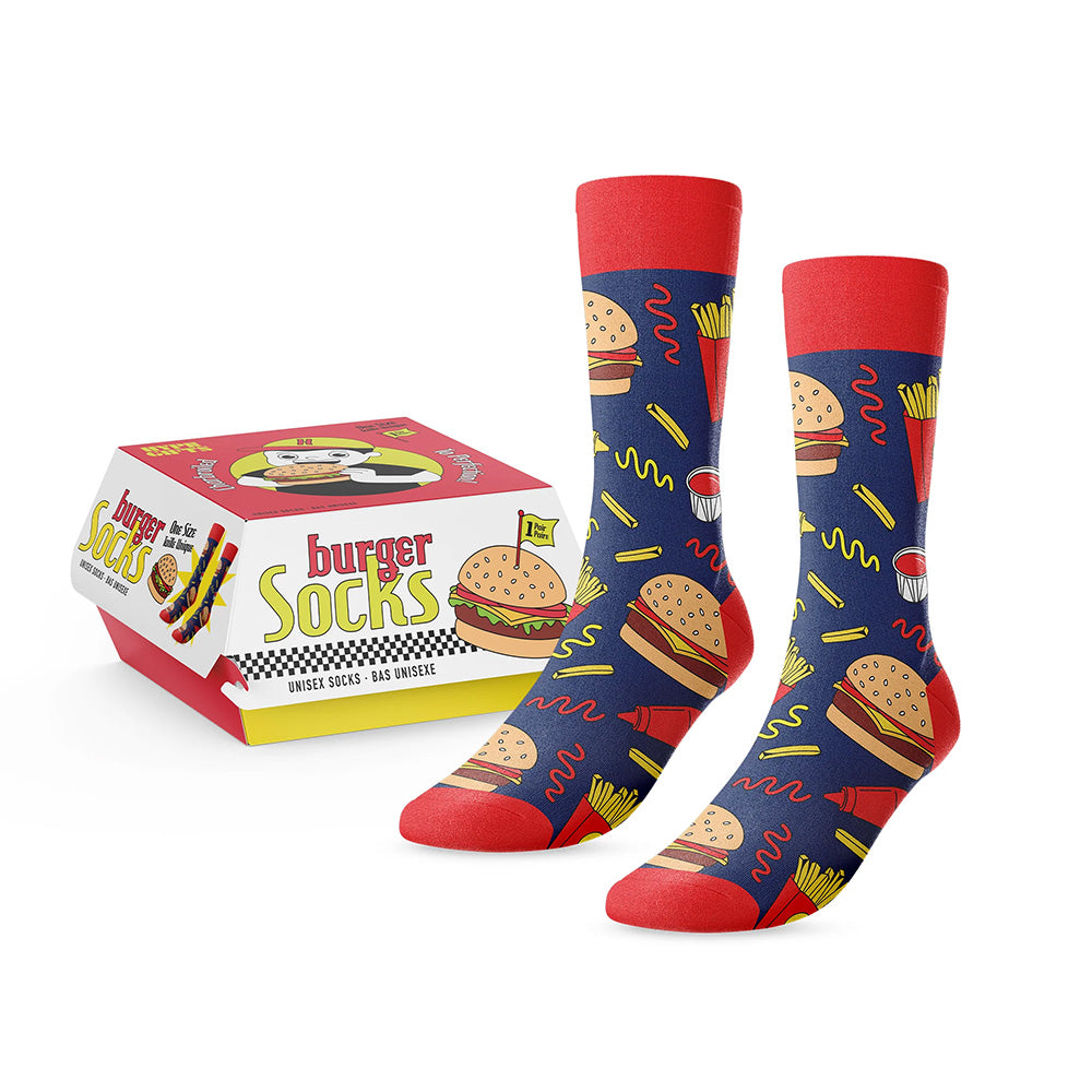 Main and Local - Burger Socks - 6 Pair/Pack