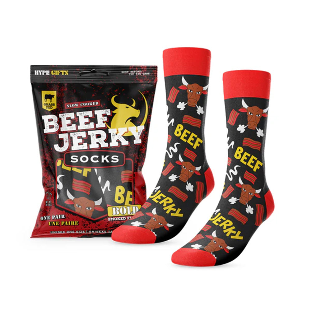 Main and Local - Beef Jerky Socks - 6 Pair/Pack