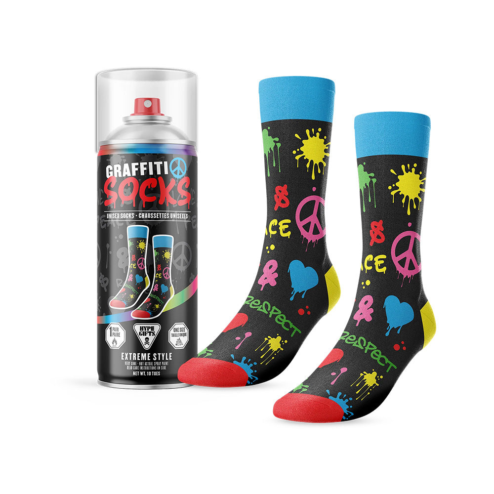 Main and Local - Graffiti Socks - 6 Pair/Pack