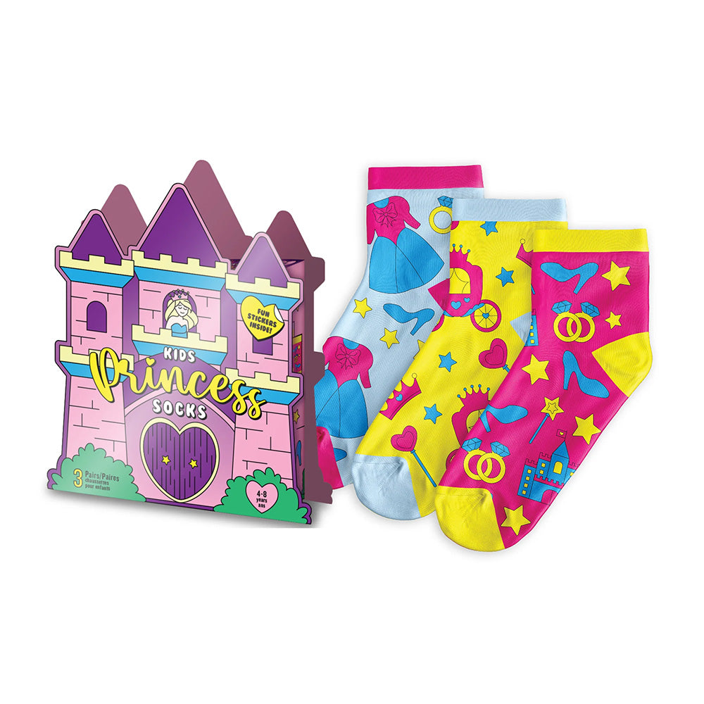 Main and Local - Kids Princesses Socks - 6/3 Pair/Pack