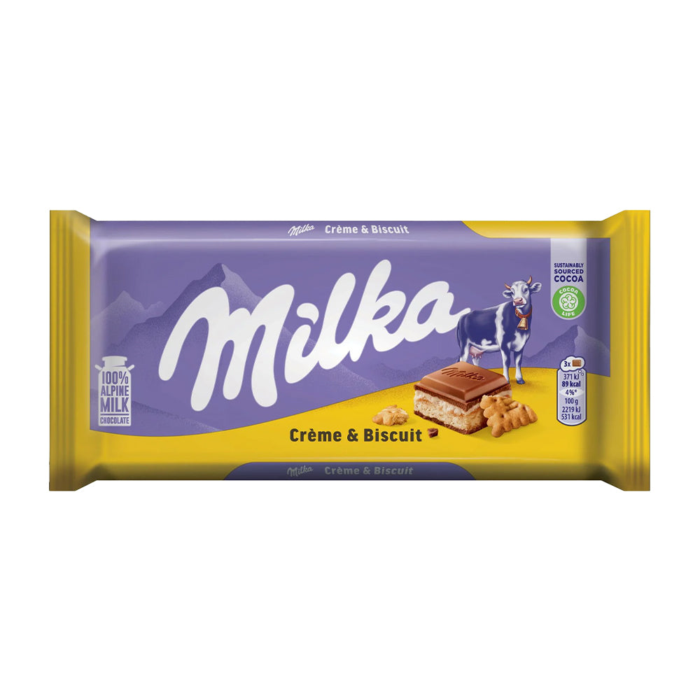 Milka - Cream & Biscuit - 18/100g