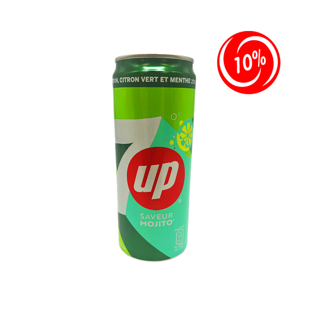 (EXPIRATION: 22/12/2024) 7UP - Mojito Slim Can - 24/330ml