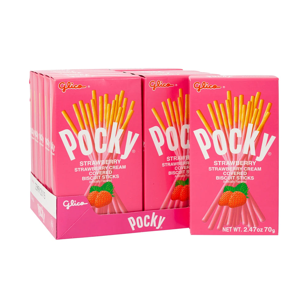 Glico - Pocky Crunchy Strawberry Large - 10/70g