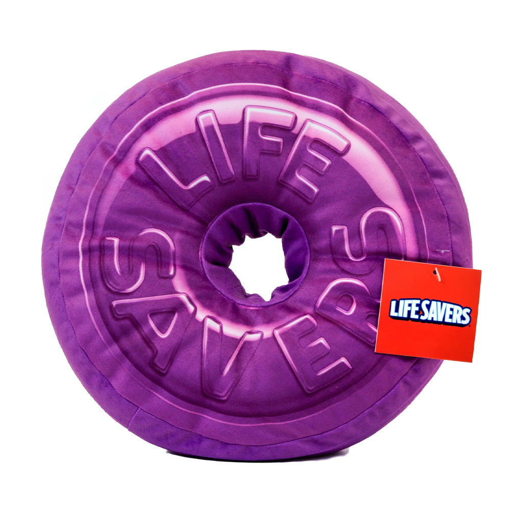 Lifesavers -Purple Round Pillow with Hole