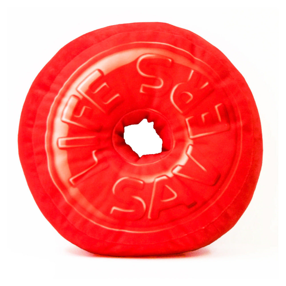 Lifesavers -Red Round Pillow with Hole