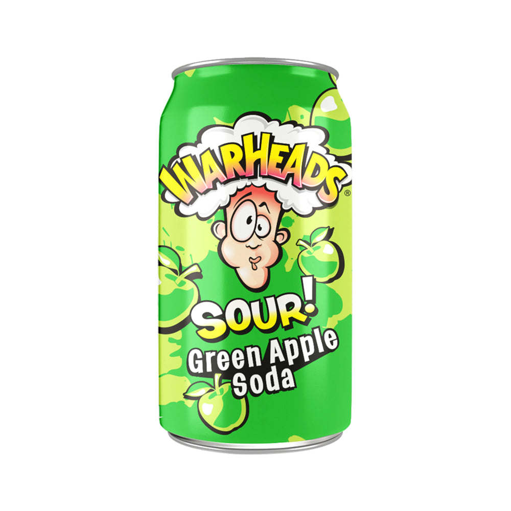 Warheads - Sour Soda Green Apple - 12/355ml
