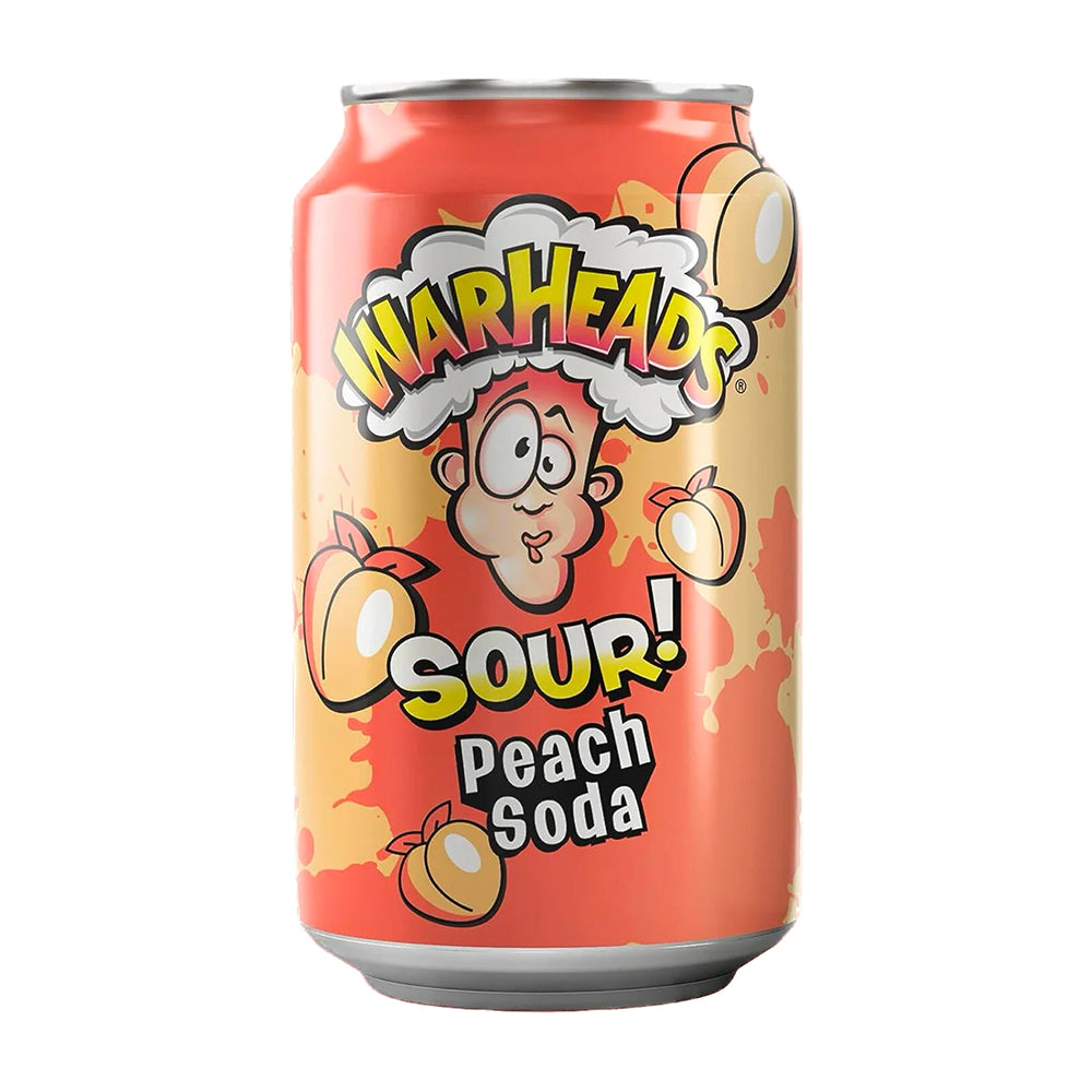 Warheads - Sour Soda Peach - 12/355ml