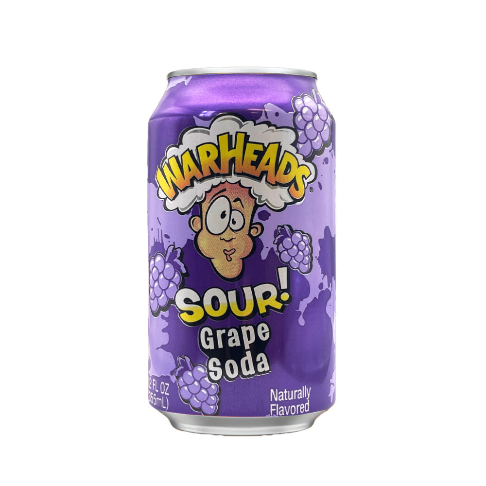 Warheads - Sour Soda Grape - 12/355ml