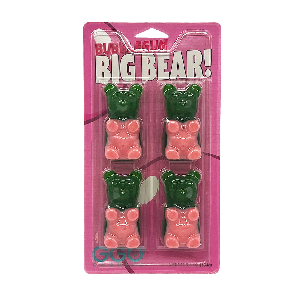 Giant Gummy Bears - Bubblegum Bears Sour Apple - 12/184g