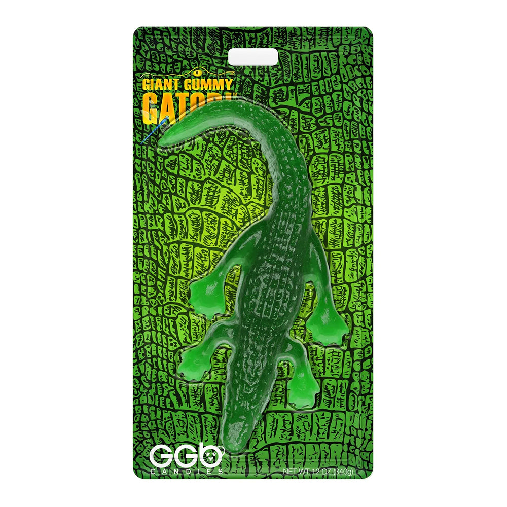 Giant Gummy Bears - Gator Green Apple - 12/340g