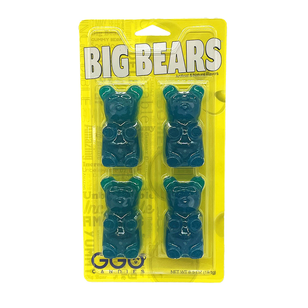 Giant Gummy Bears - Big Bears Blue Raspberry - 12/184g