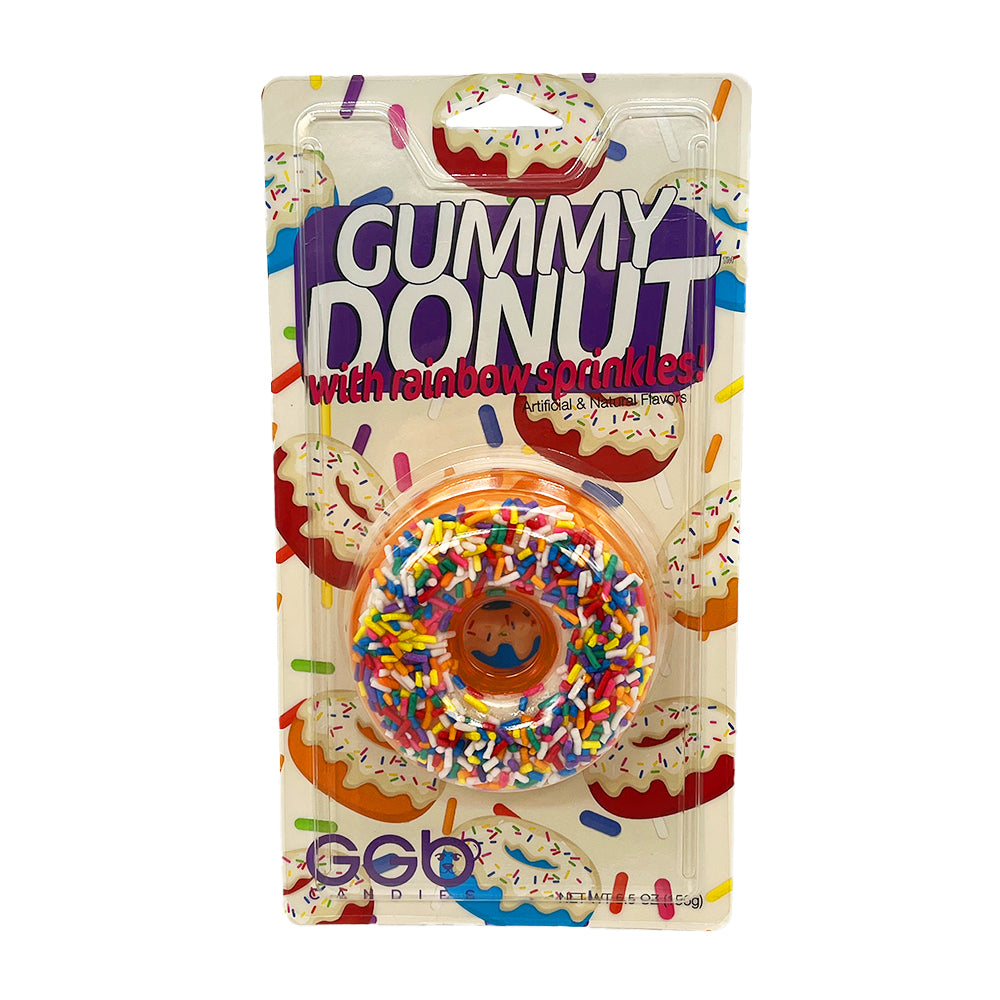 Giant Gummy Bears - Orange Gummy Donut With Sprinkles - 12/156g