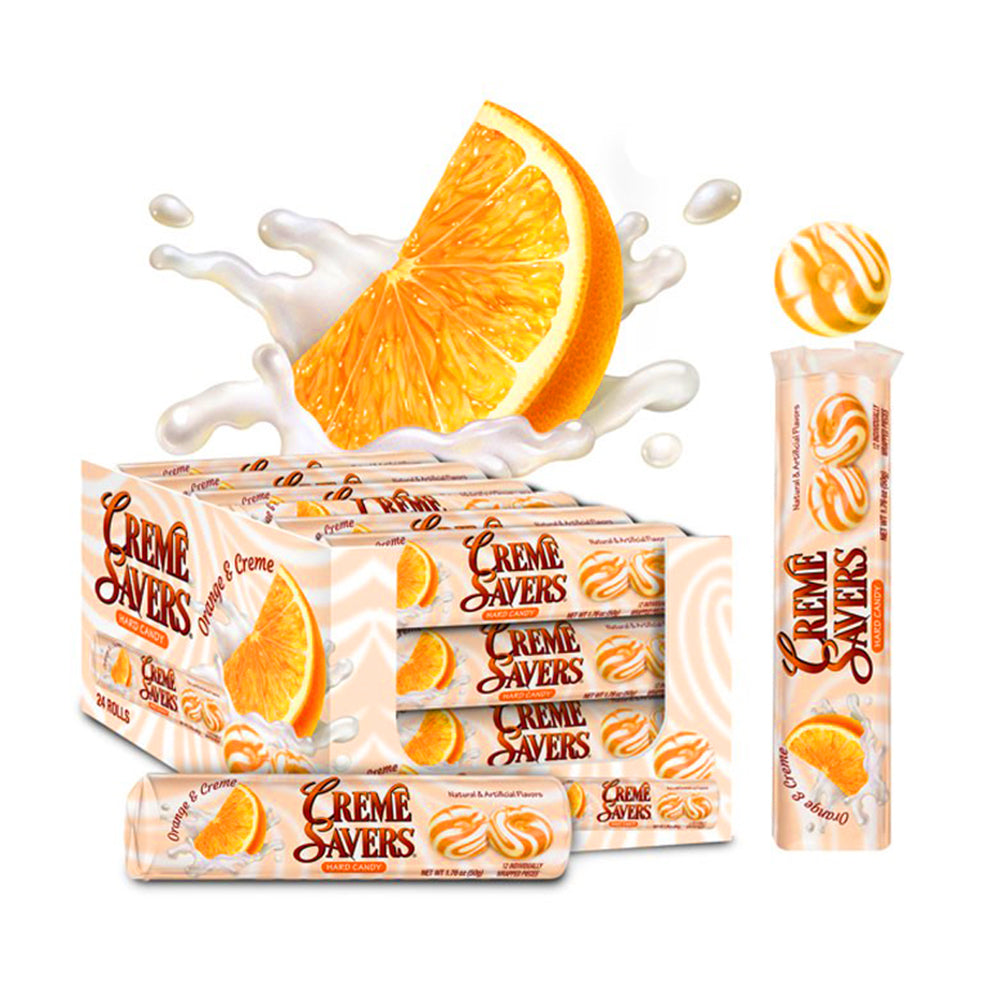 Creme Savers - Orange & Creme Rolls - 24/50g