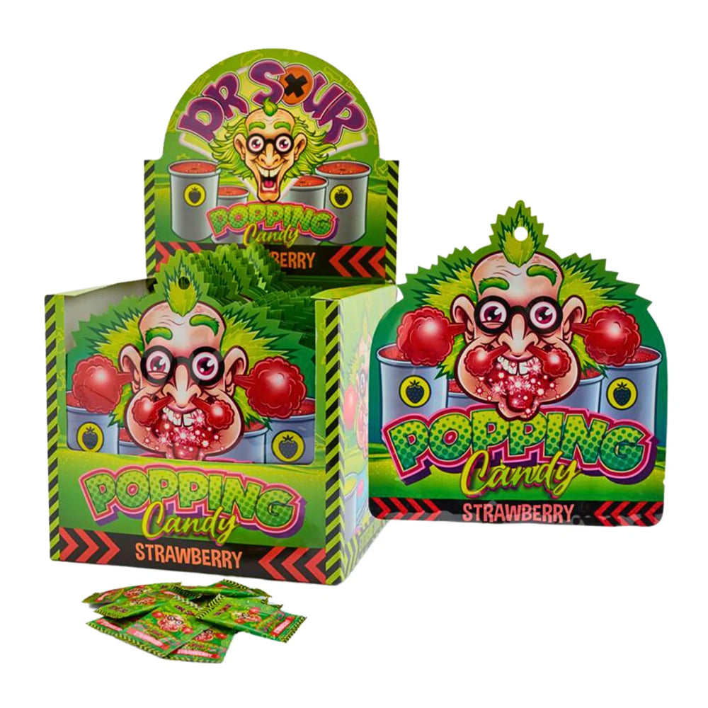 Dr. Sour - Popping Candy Strawberry - 20/15g