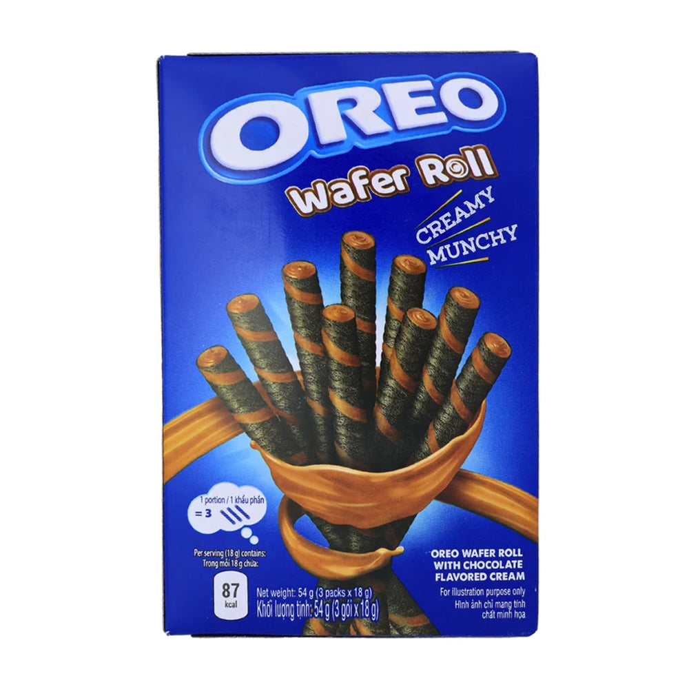 Oreo - Wafer Roll With Chocolate Cream - 20/54g