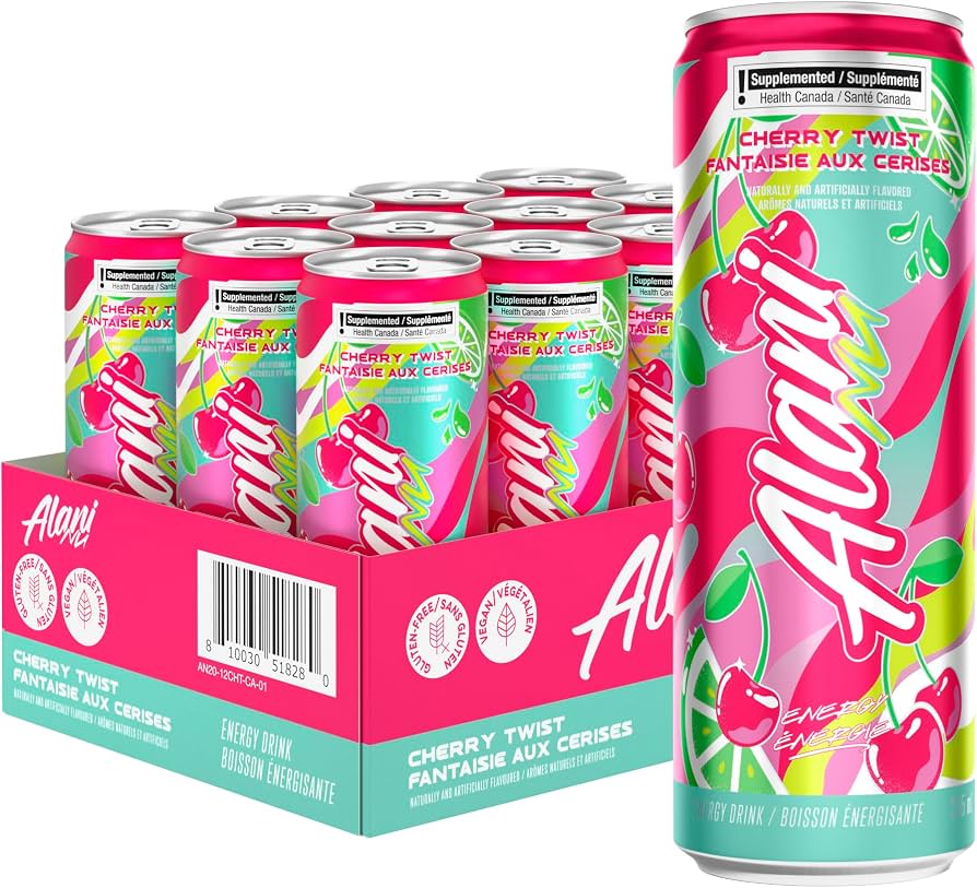 ALANI - BOISSON ÉNERGISANTE FANTAISIE À LA CERISE - 12/355 ML