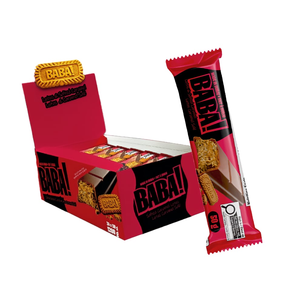 BABA! Chocolat Lotus Caramel Salé - 24/50g