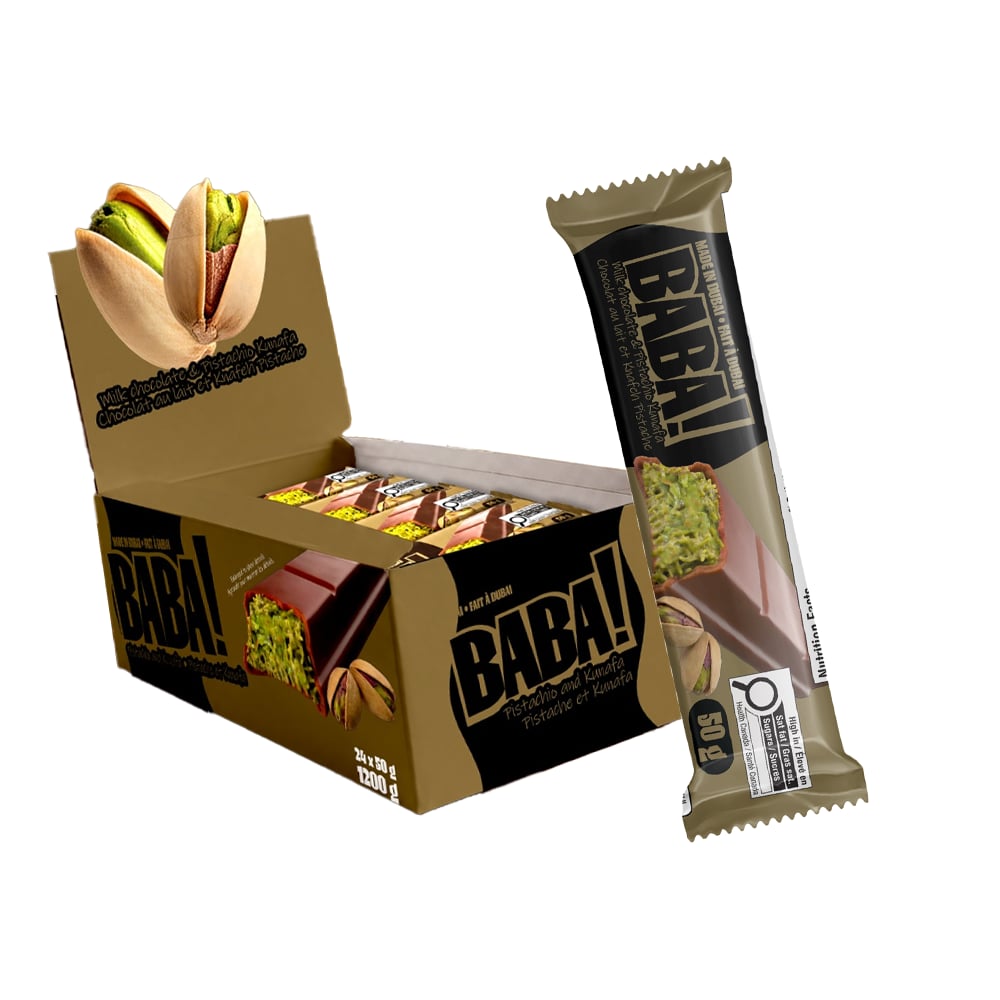BABA! Chocolat au Lait & Knafeh Pistache - 24/50g