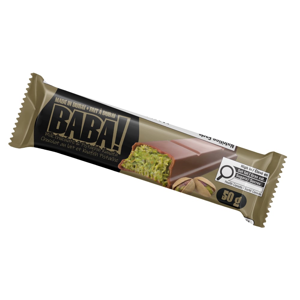 BABA! Chocolat au Lait & Knafeh Pistache - 24/50g
