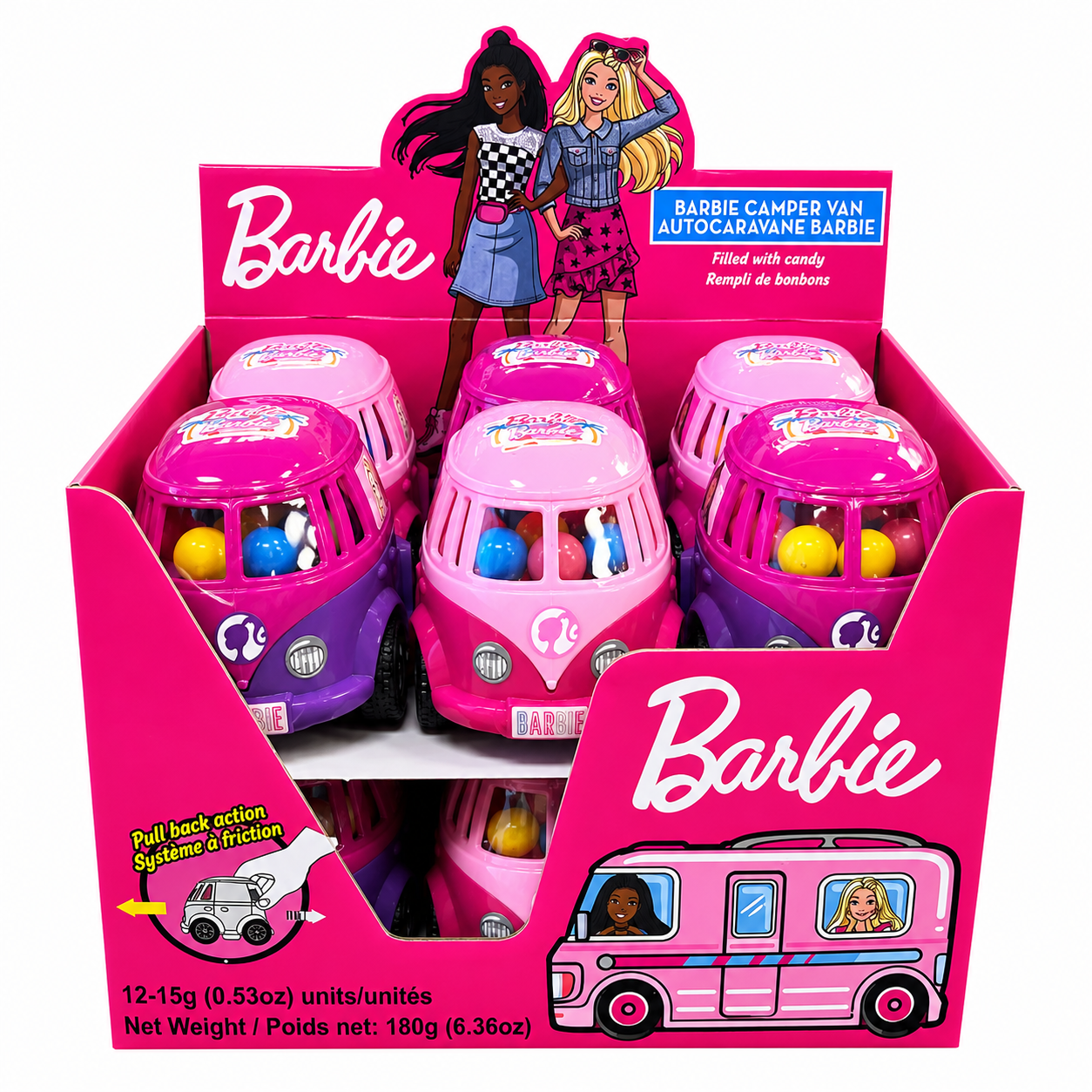 BARBIE - VOITURE AVEC BONBONS - 12/15G