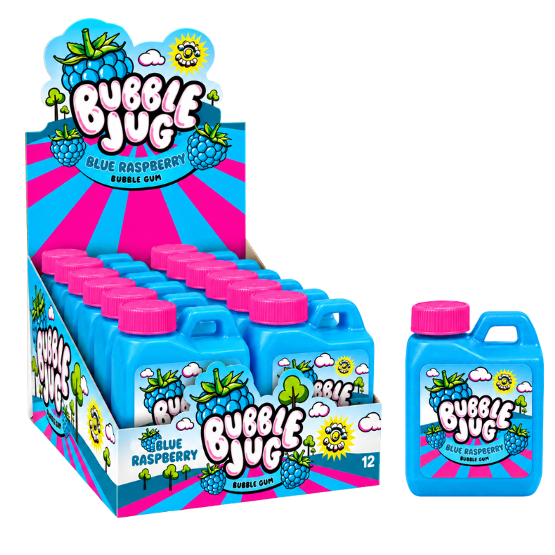 BUBBLE JUG - BLUE RASPBERRY BUBBLE GUM - 12/55G