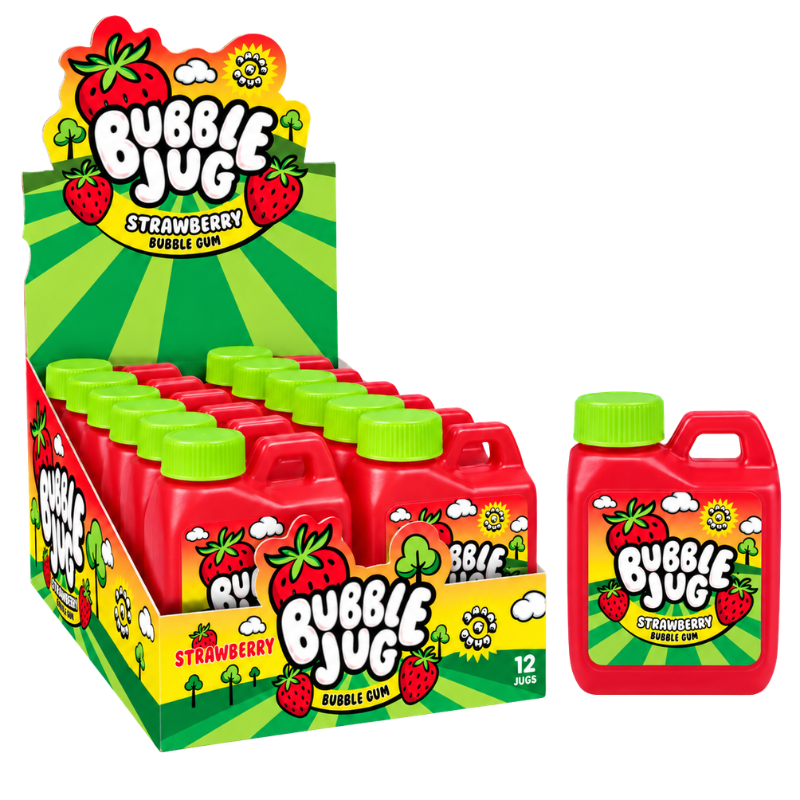 BUBBLE JUG - STRAWBERRY BUBBLE GUM - 12/55G