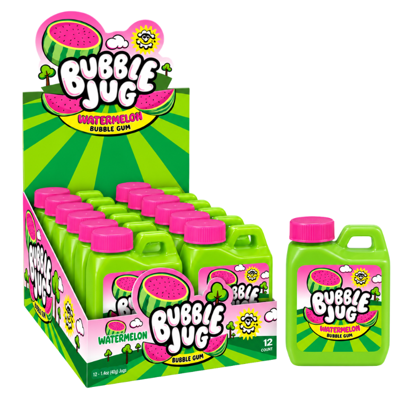 BUBBLE JUG - WATERMELON BUBBLE GUM - 12/55G