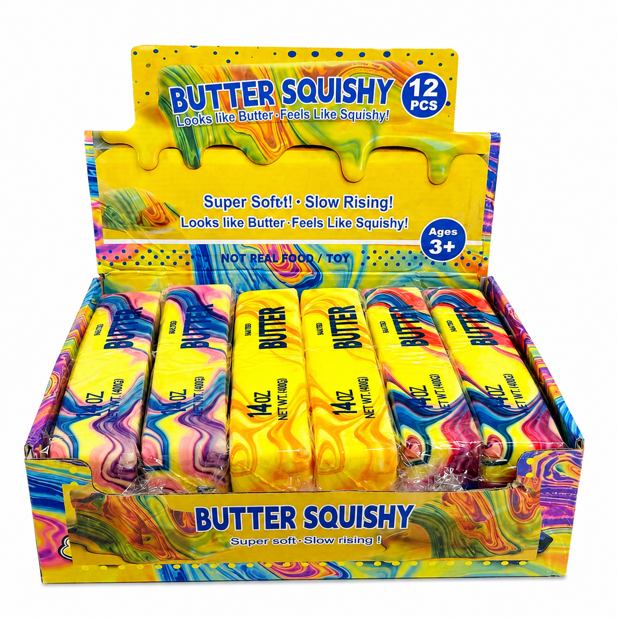 PRE-ORDER - BUTTER SQUISHY RAINBOW - 12/14OZ