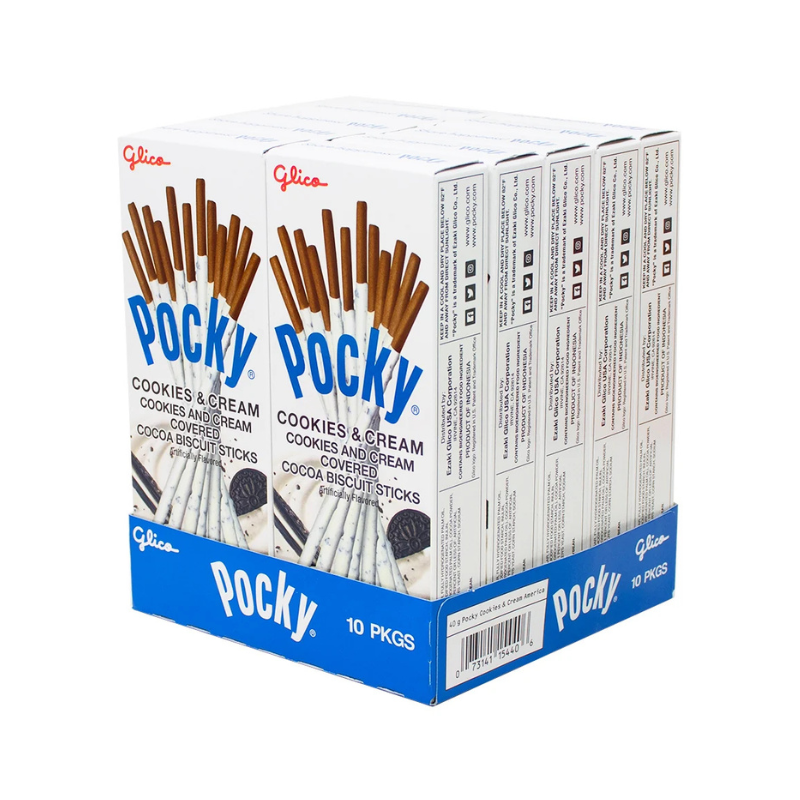 POCKY - BISCUITS ET CRÈME - 10/40G
