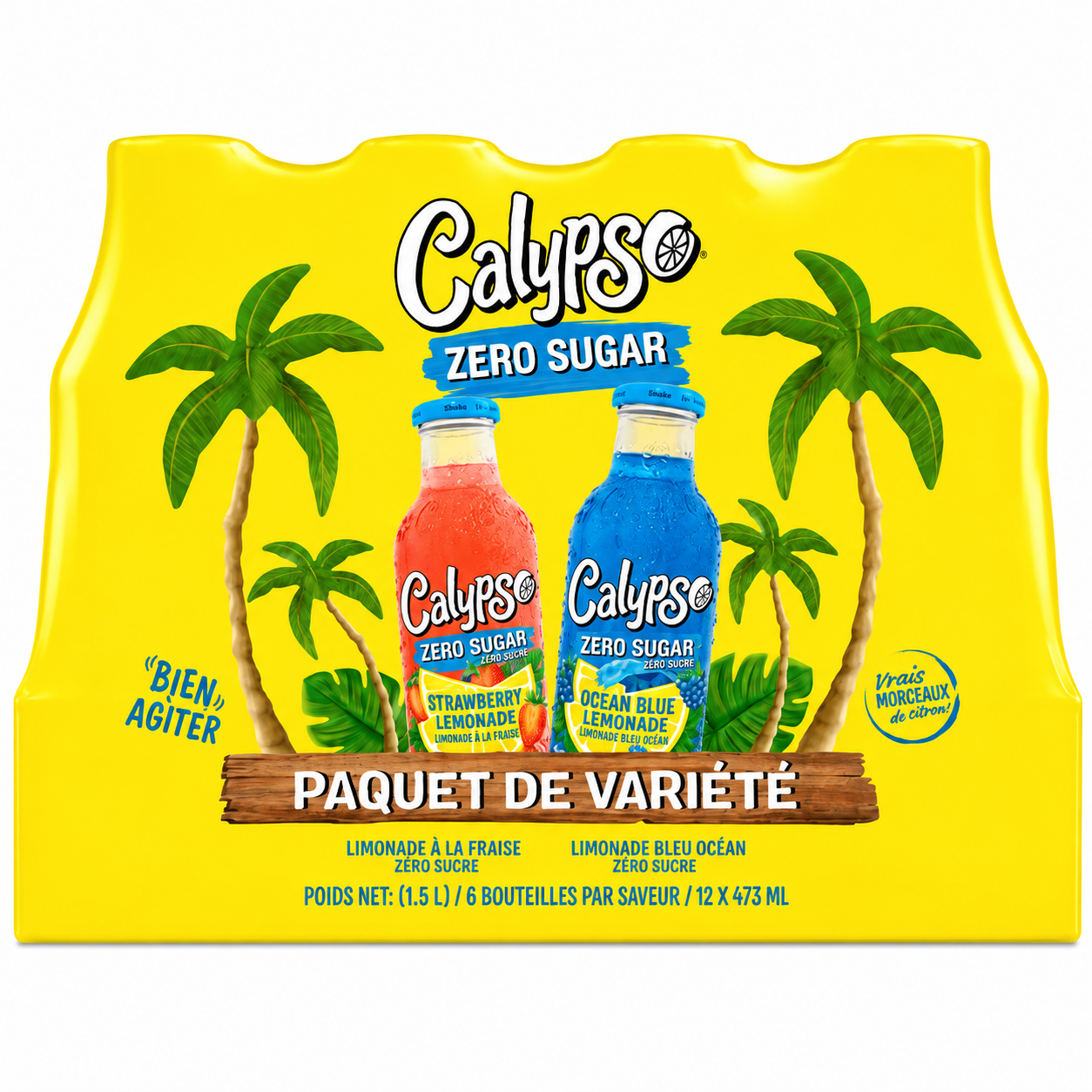 CALYPSO - LIMONADE SANS SUCRE - 12/473ML