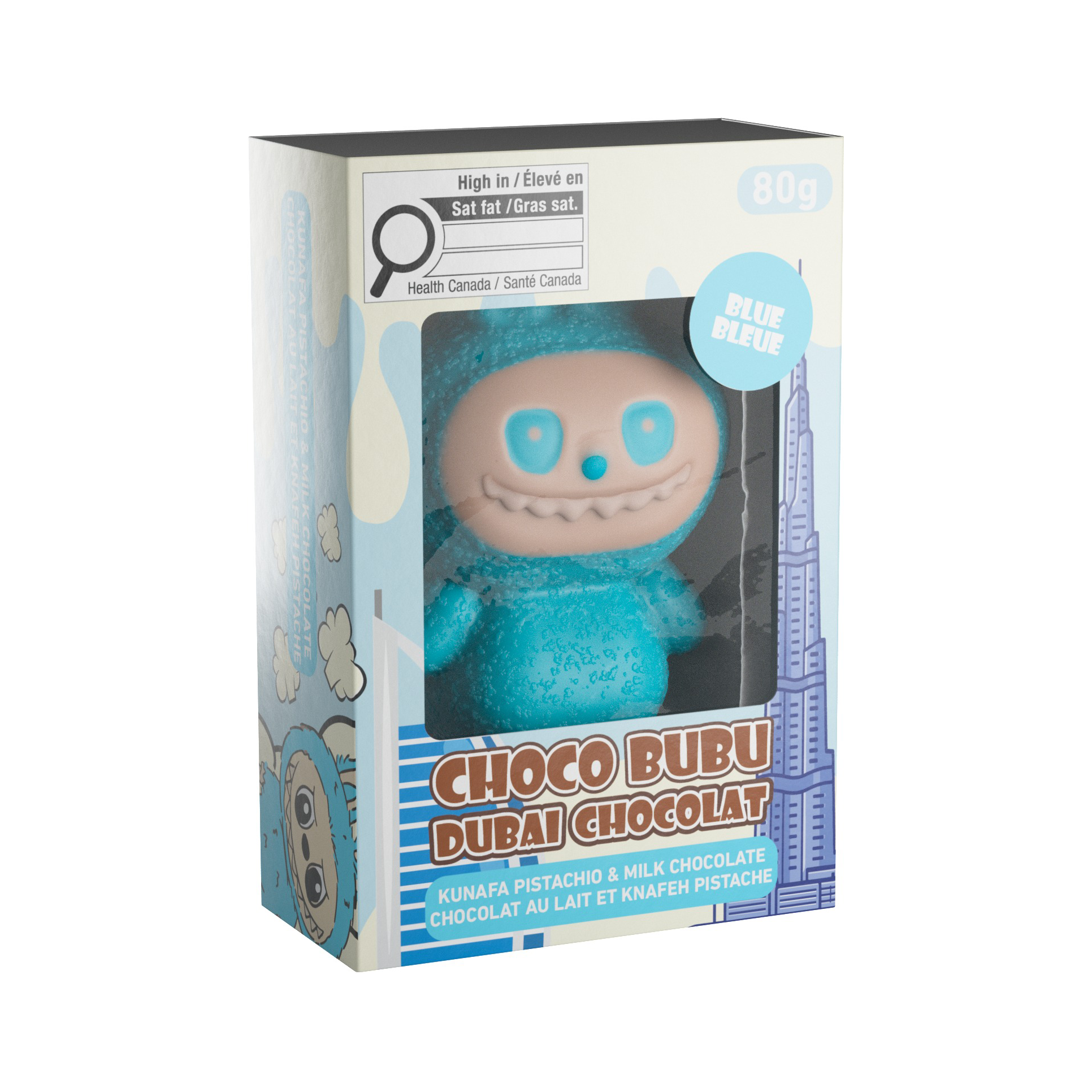 Choco Bubu Dubai Chocolat - Blue - 80g