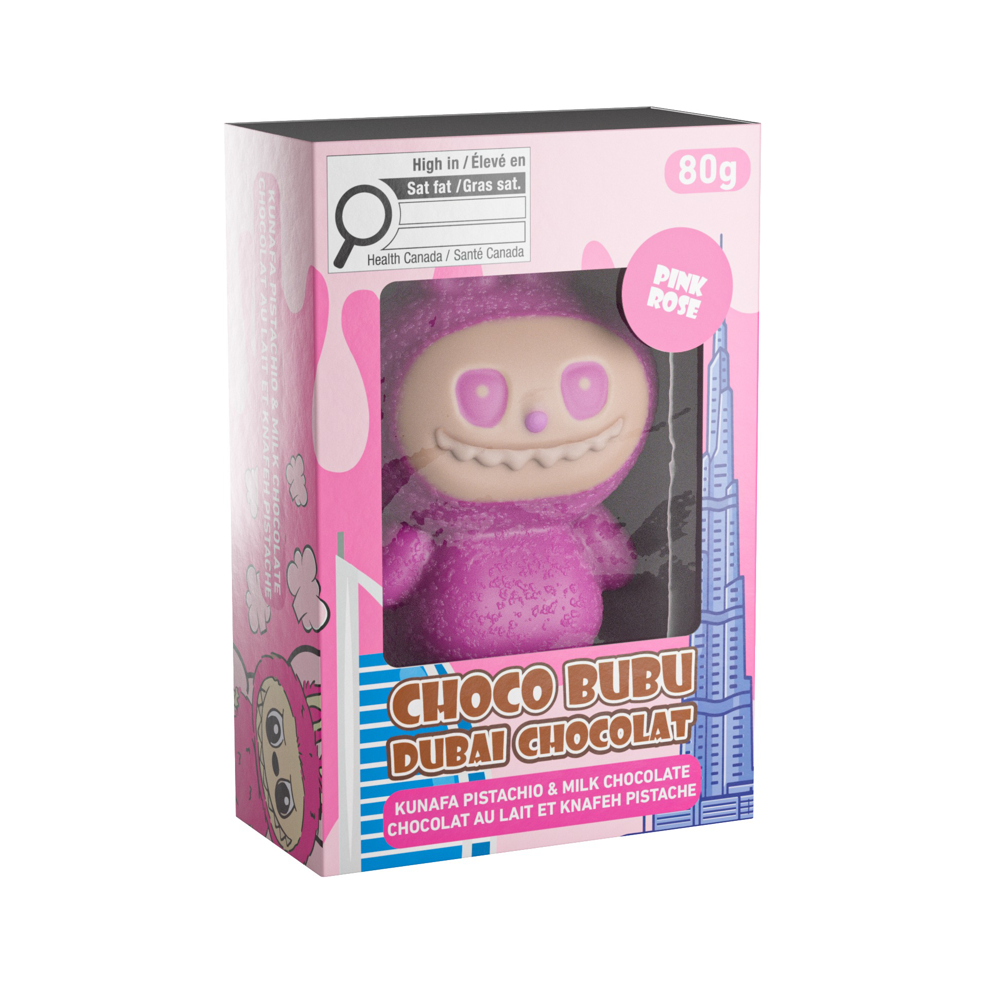 Choco Bubu Dubai Chocolat - Pink - 80g