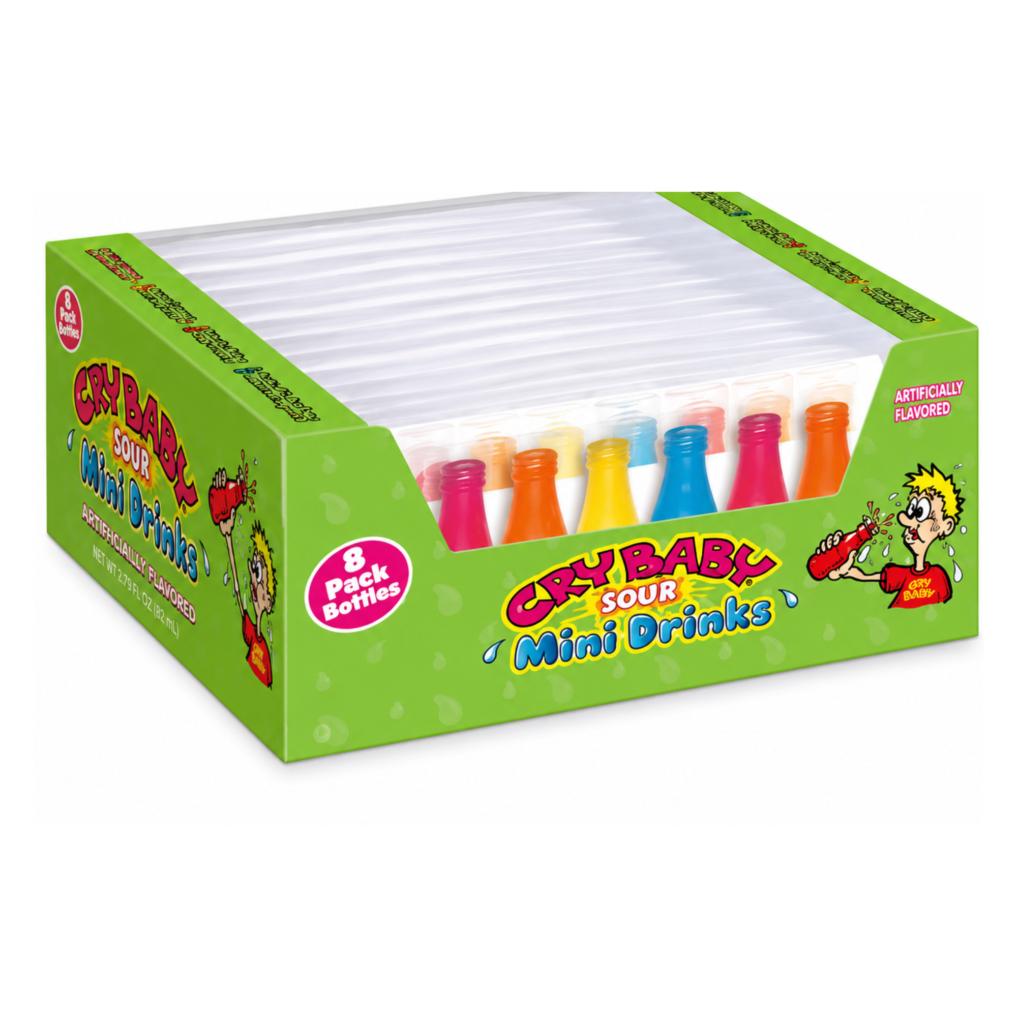 Cry Baby - 8 Pack Wax Mini Drinks Bottles - 12/32ml