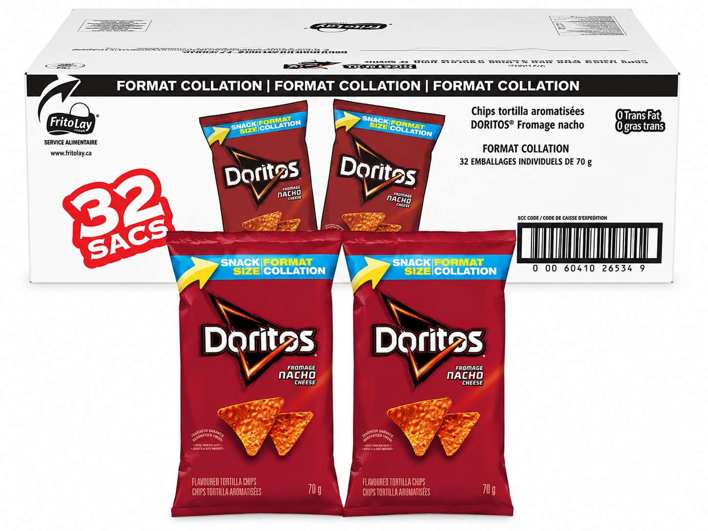 DORITOS - FROMAGE NACHO - 32/70G