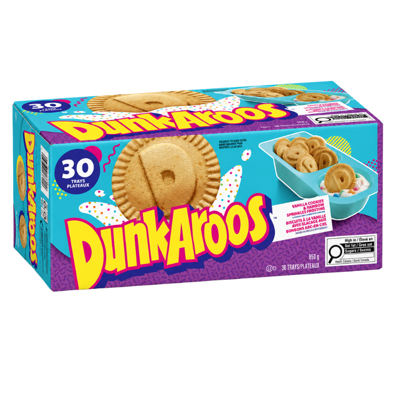 DUNKAROOS - BISCUITS ET GLAÇAGE ARC-EN-CIEL - 30/28G