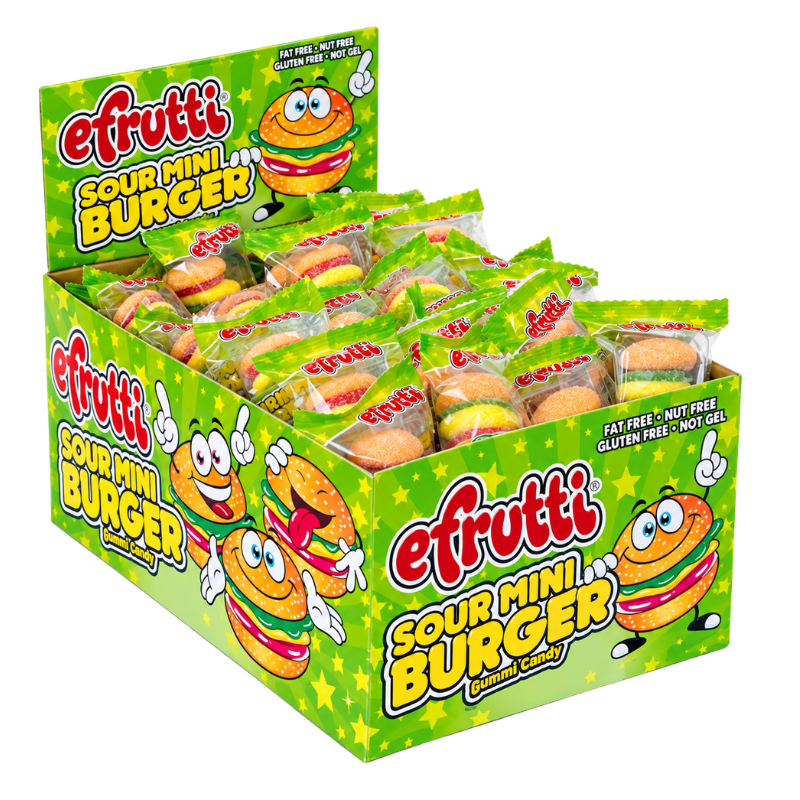 EFRUTTI - SOUR MINI BURGERS - 60/9G