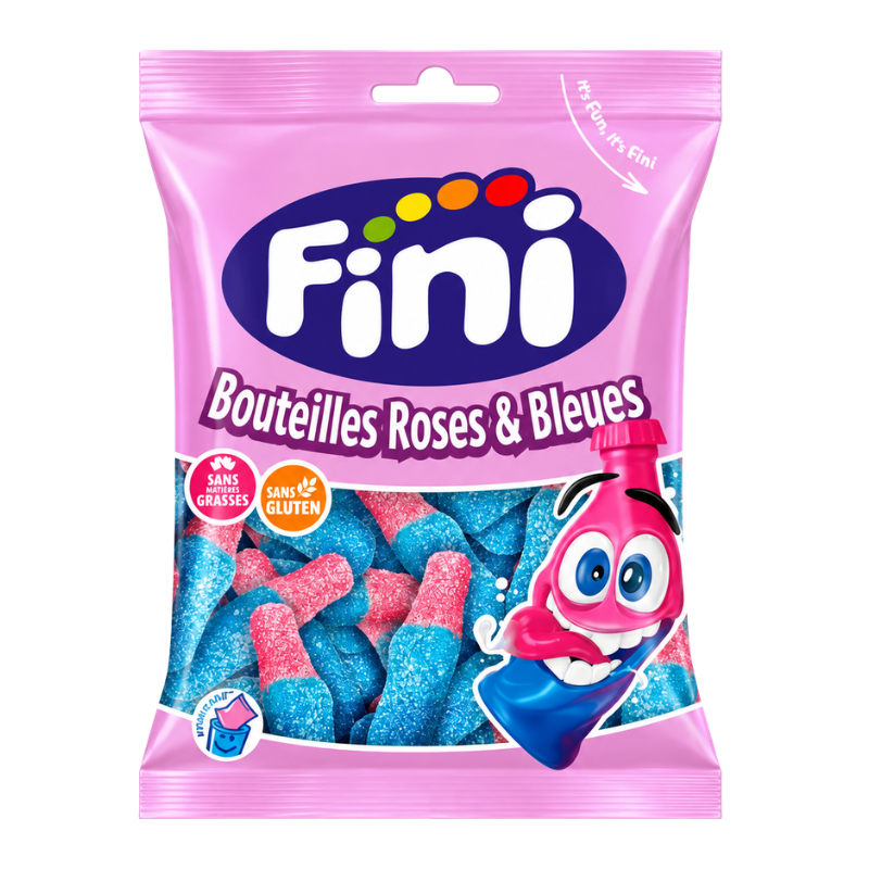 FINI - BOUTEILLES ROSES & BLEUES - 12/90G
