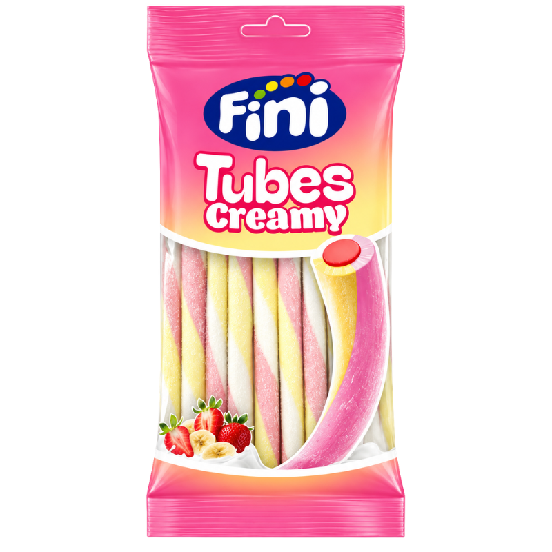 FINI - TUBE CREAMY STRAWBERRY BANANA - 12/80G