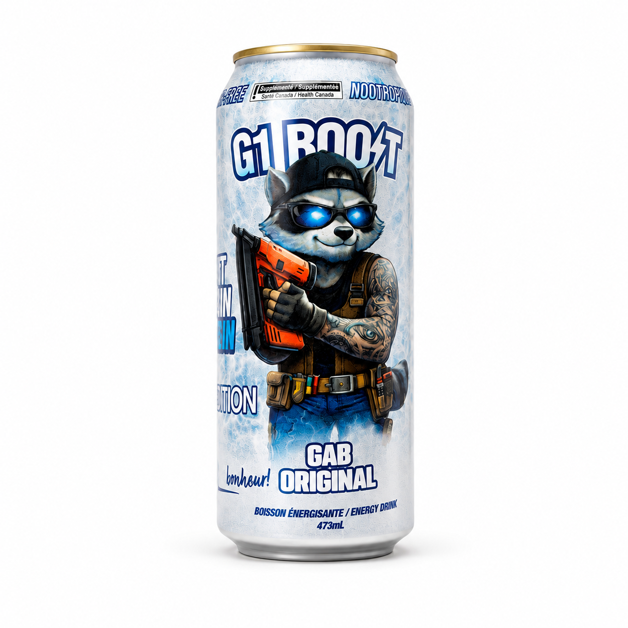 G1 BOOST - BOISSON ÉNERGISANTE GAB ORIGINAL - 24/473ML