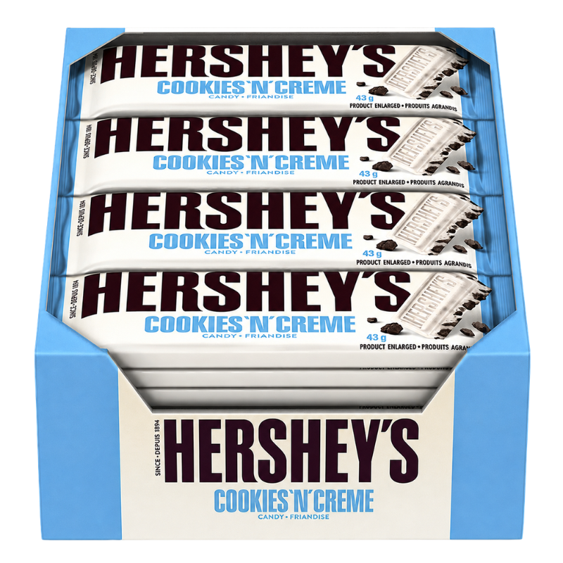 HERSHEY'S - CHOCOLAT BISCUITS ET CRÈME - 36/43G