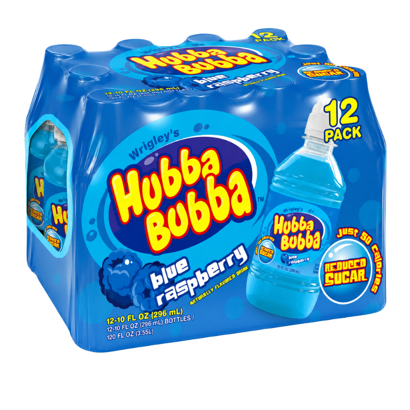 HUBBA BUBBA - BLUE RASPBERRY - 12/296ML