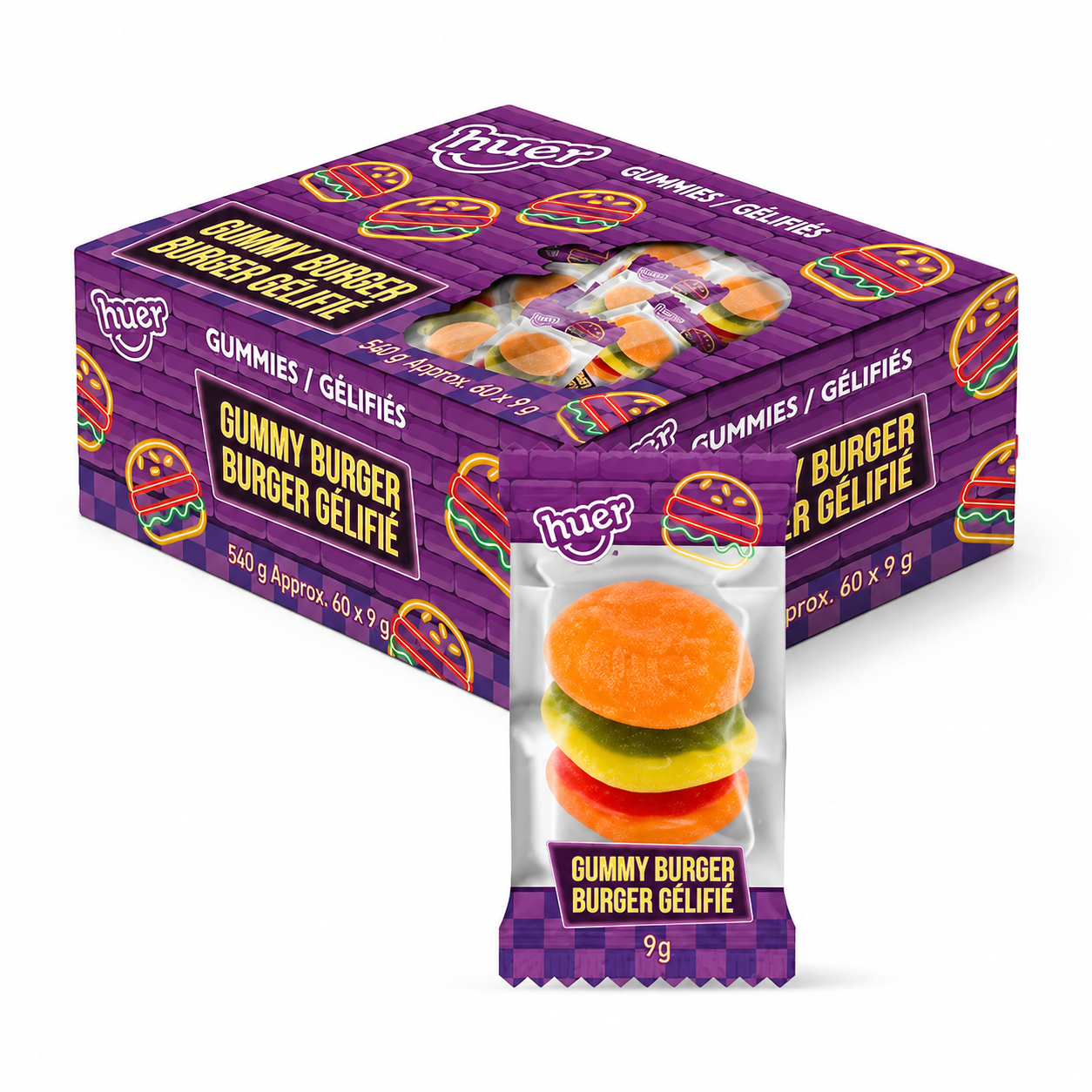 HUER - BURGER GÉLIFÉS - 60/9G