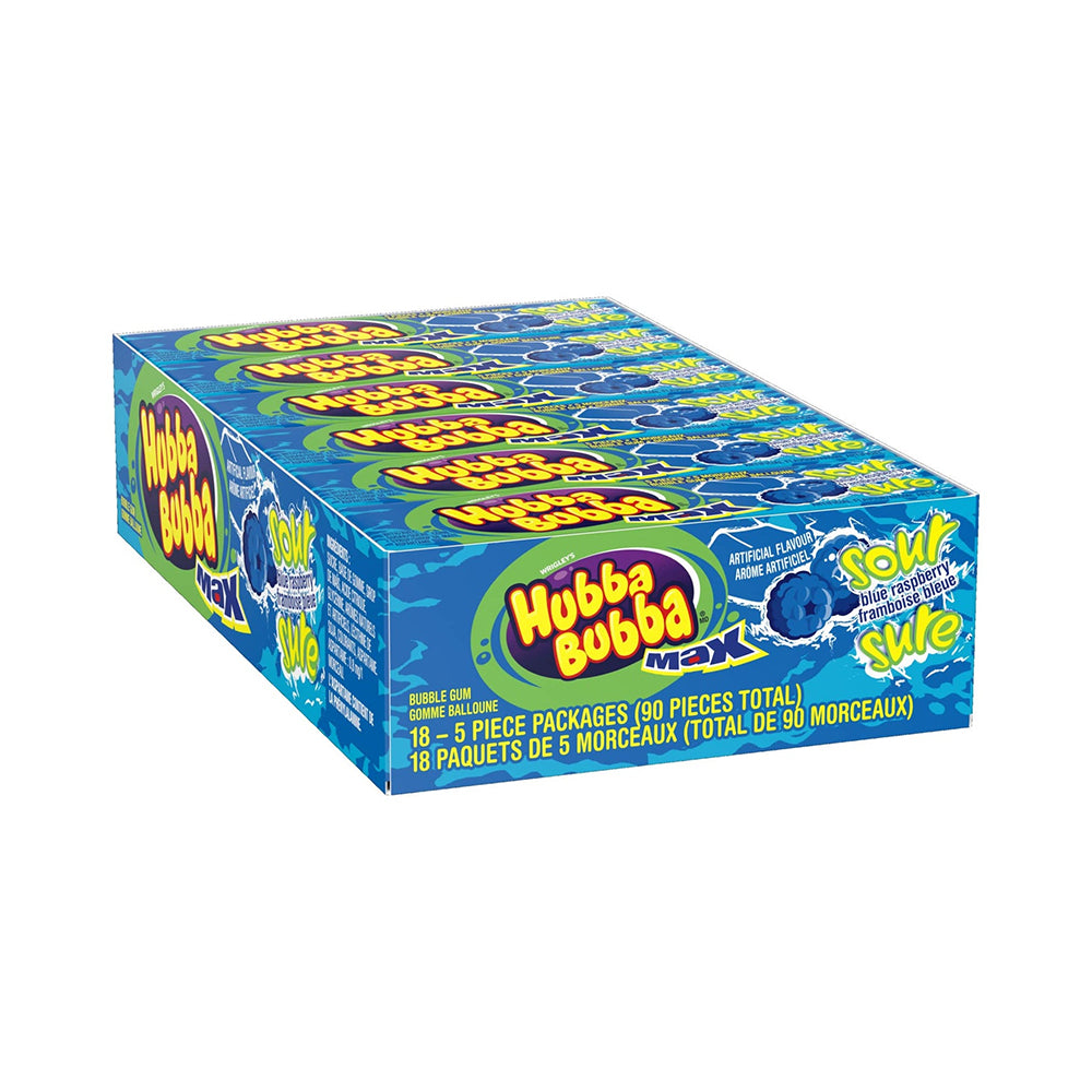 Hubba Bubba - Max Sour Blue Raspberry - 18/40g