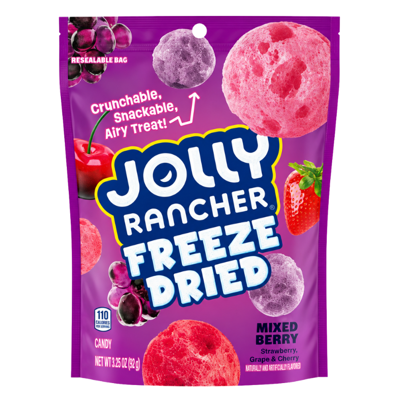 JOLLY RANCHER - FREEZE DRIED MIXED BERRY POUCH - 18/88G