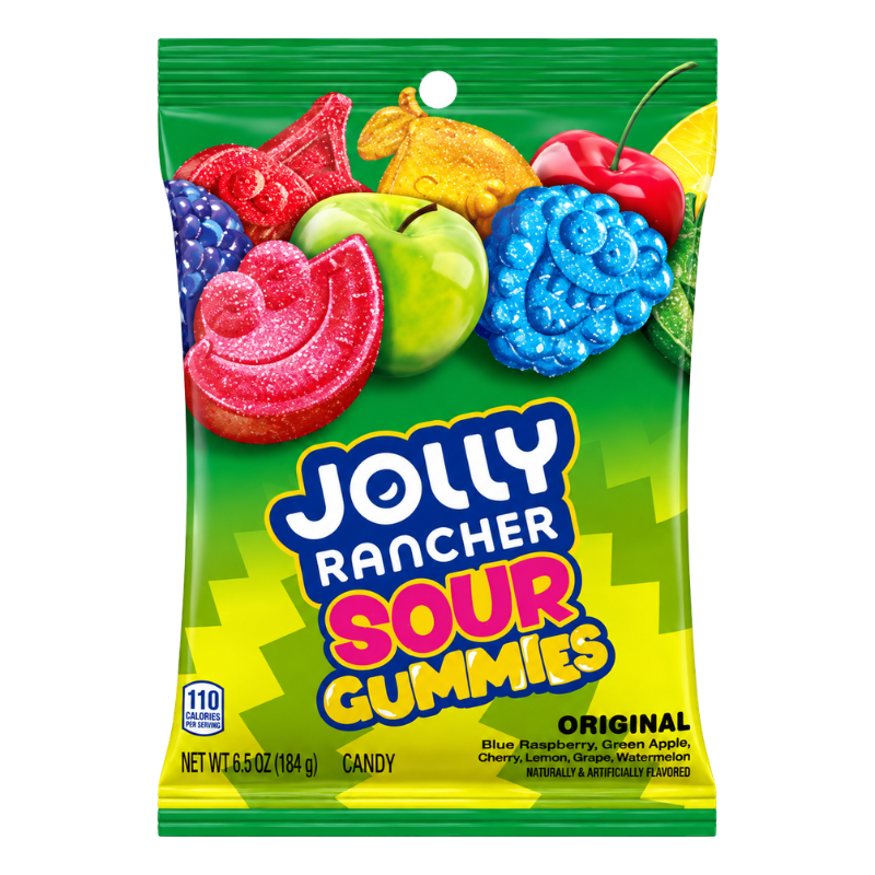 JOLLY RANCHER - SOUR GUMMIES - 12/184G