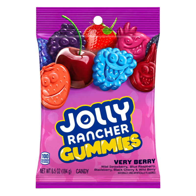 JOLLY RANCHER - VERY BERRY GUMMIES - 12/184G
