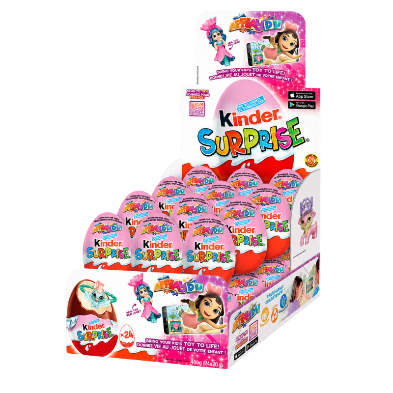 KINDER SURPRISE - OEUFS ROSES - 24/20G